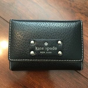 Black Kate Spade Keychain Wallet